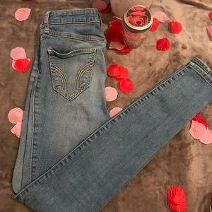 High rise Hollister jeans.